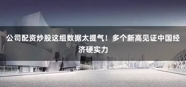 公司配资炒股这组数据太提气！多个新高见证中国经济硬实力