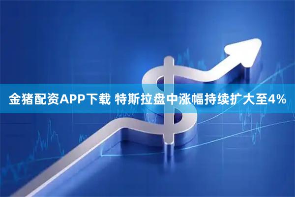 金猪配资APP下载 特斯拉盘中涨幅持续扩大至4%
